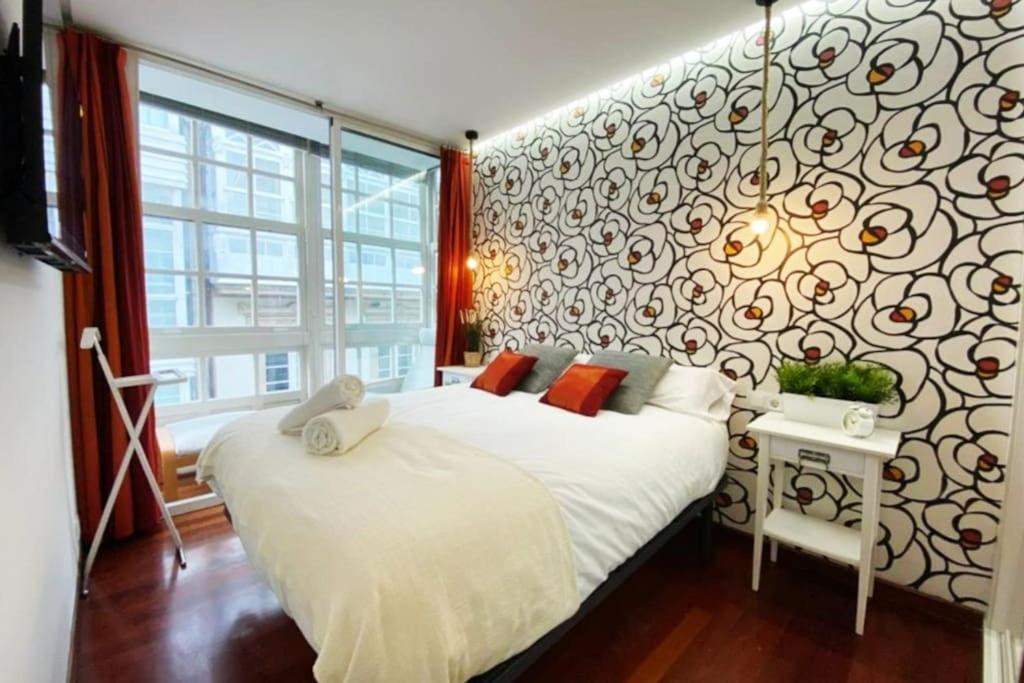 Ferienwohnung Apartamento 2H 2B En El Centro Con Garaje A Coruña Exterior foto
